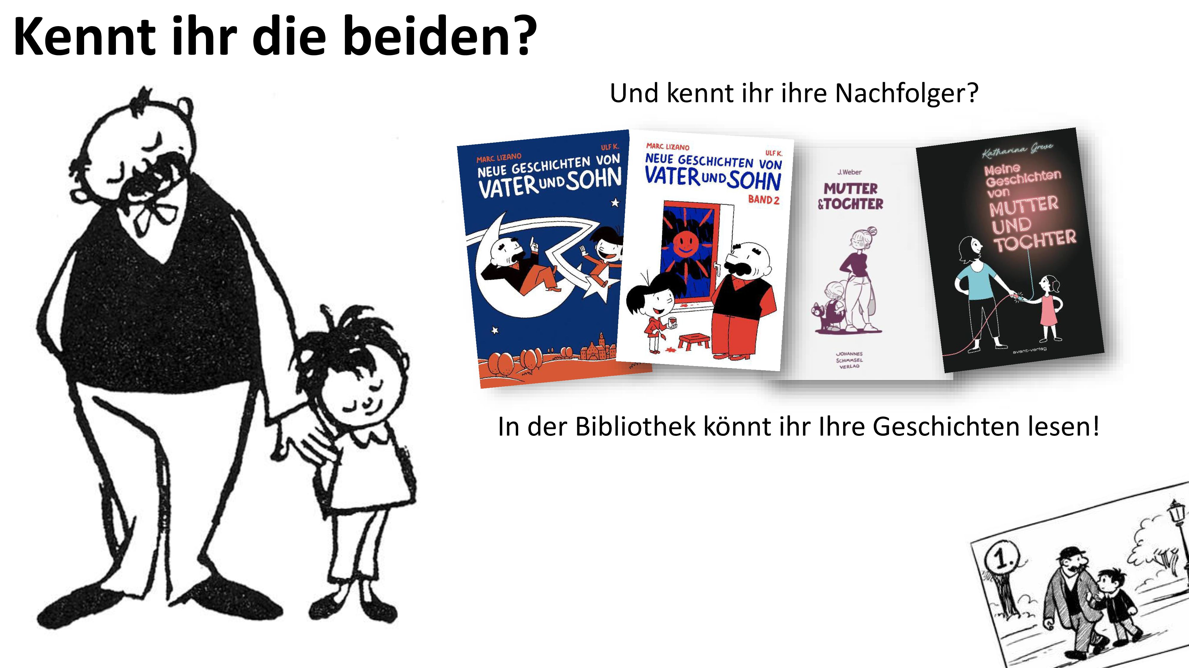 Infoflyer zur Fortsetzung der Reihe "Vater und Sohn"