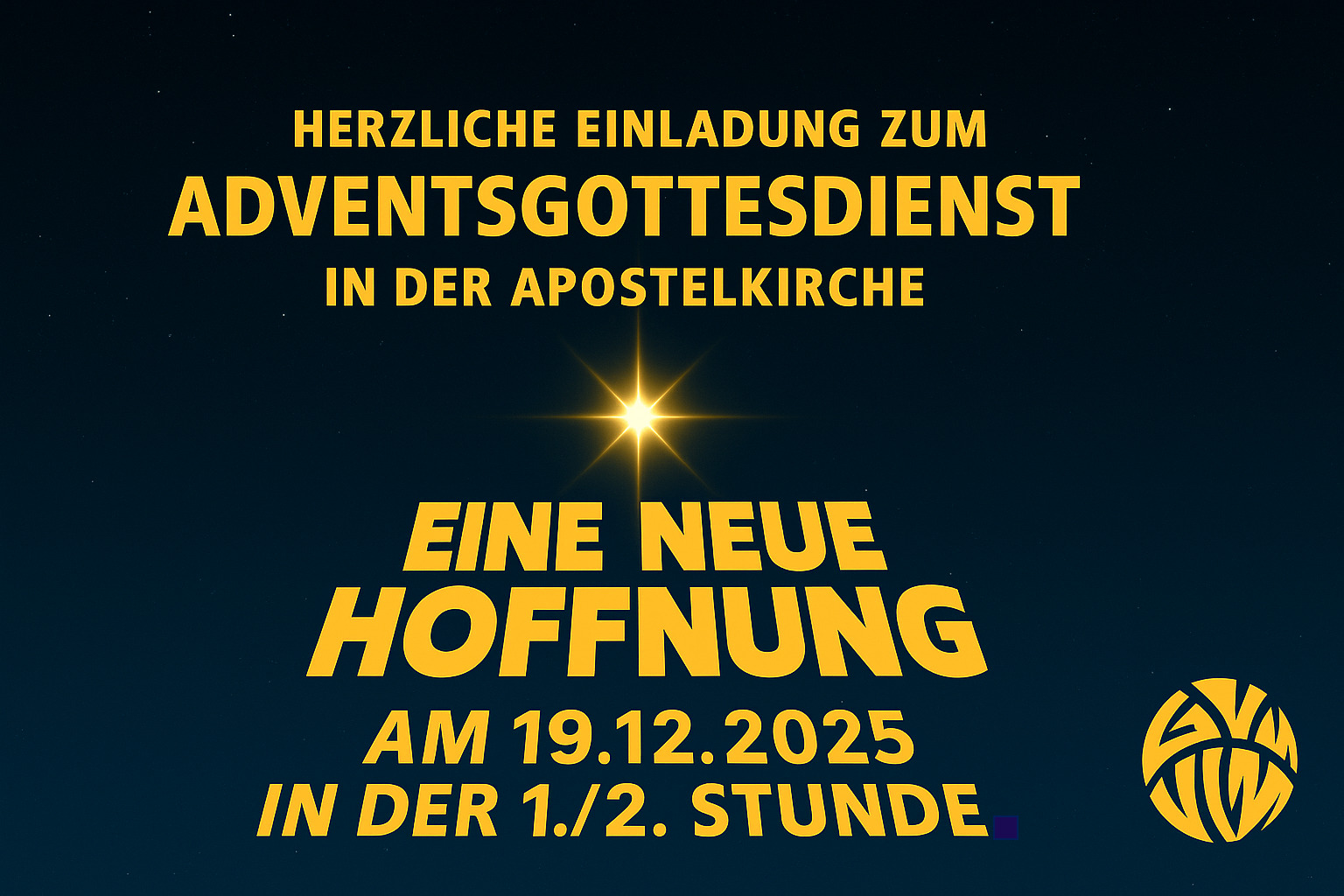 Einladung zum Adventsgottesdienst