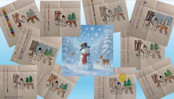 Das Bild zeigt eine Collage aus Postkarten mit dem L&ouml;sungswort