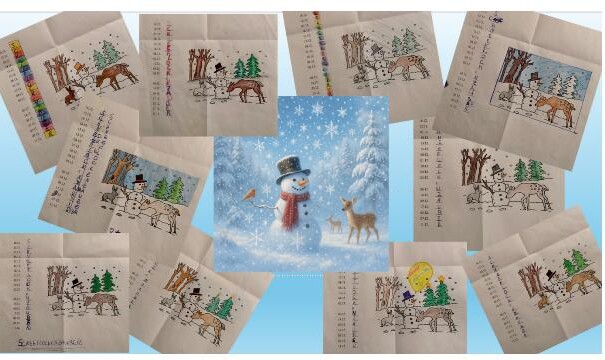 Das Bild zeigt eine Collage aus Postkarten mit dem L&ouml;sungswort