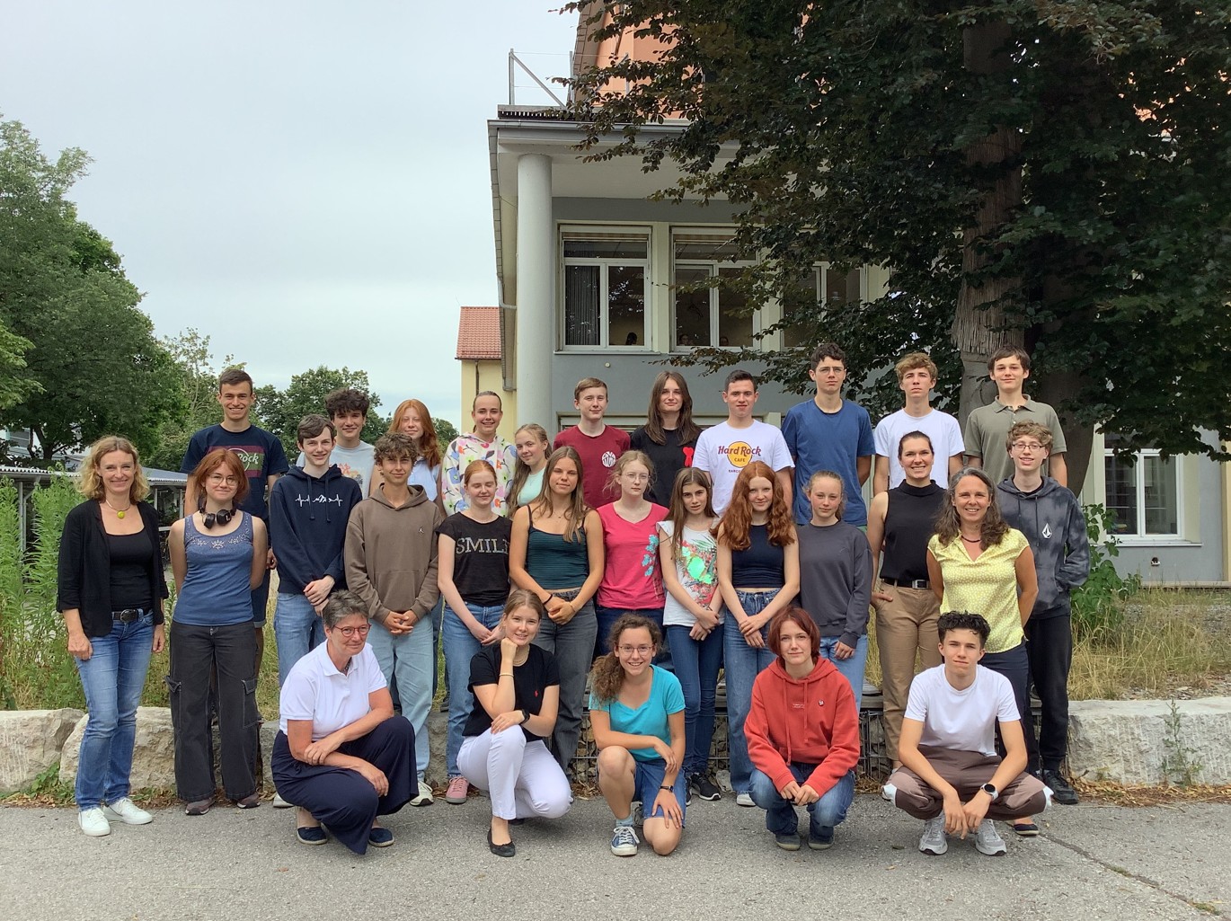 Zu sehen sind die Schülerinnen und Schüler der Begabtenförderung des Gymnasium Weilheim.